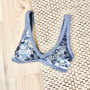 Aerie floral bikini top